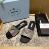 Prada rhinestones Slippers 