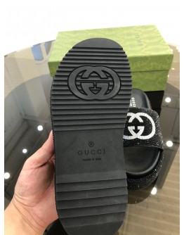 Gucci platform slides Black&White