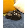 Gucci platform slides Black&White