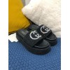 Gucci platform slides Black&White