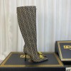 Co-branded Fendace Jacquard boots 