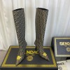 Co-branded Fendace Jacquard boots 