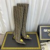 Co-branded Fendace Jacquard boots 