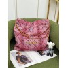 22K Tweed Shopping Tote Bag
