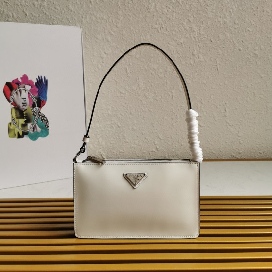 Prada White Shoulder Bag 1BC155 