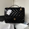 Large Backpack Patent Calfskin