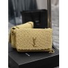 YSL Kate raffia chain bag