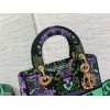 Lady Dior D-lite Purple Bag