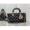 Lady Dior black butterfly bag 