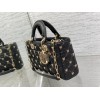 Lady Dior black butterfly bag 
