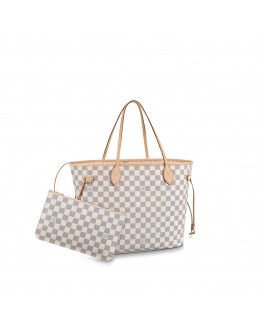 Louis Vuitton Damier Azur Neverfull MM N41361 Beige