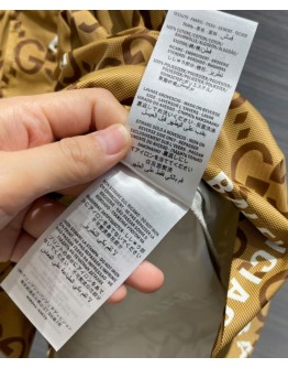 Gucci X Balenciaga Women's Logo Print Dress Coffee