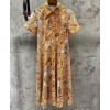 Burberry Women's Printed Dress Yellow