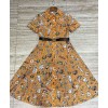 Burberry Women's Printed Dress Yellow