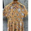 Burberry Women's Printed Dress Yellow