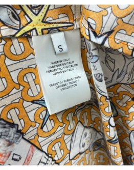 Burberry Women's Printed Dress Yellow