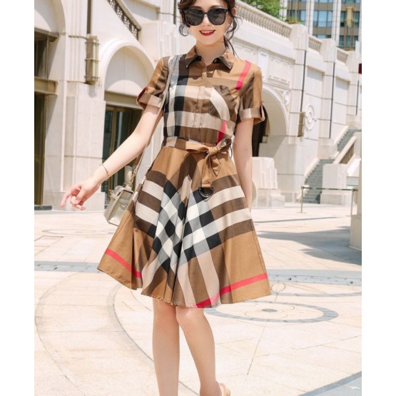 Burberry Women's Checked Umbrella Dress