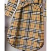 Burberry Women's Vintage Check Cotton Tie-waist Shirt Dress Yellow