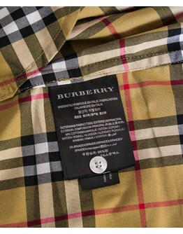 Burberry Women's Vintage Check Cotton Tie-waist Shirt Dress Yellow