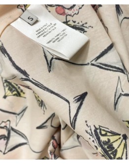 Dior Women's Printed Dress Cream
