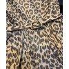 Dior Women's Leopard Print Dress Coffee