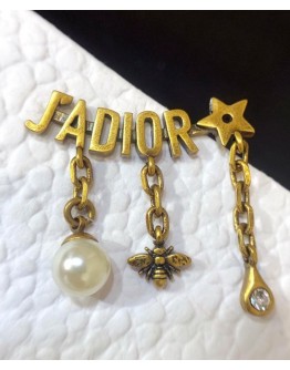 Dior J Adior Earrings Golden