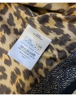 Dior Women's  Leopard Print Coat Coffee