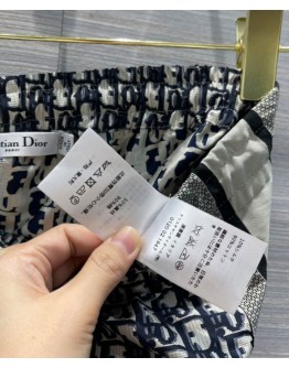 Dior Women's Logo Print Straight-leg Pants Black