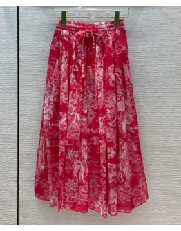 Dior Women's Animal Print Skirt