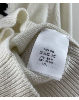 Dior Women's  Cashmere Sweater White