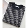 Dior Women's  Jacquard Knitted T-shirt Black