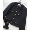 Celine Women's Woolen Coat Black