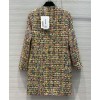 C-C Women's Colorful Tweed Dress Polychrome