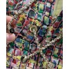 C-C Women's Colorful Tweed Dress Polychrome