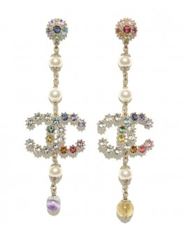 C-C Earrings AB1562 White