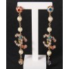 C-C Earrings AB1562 White