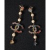 C-C Earrings AB1562 White