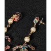 C-C Earrings AB1562 White