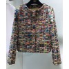 C-C Women's Colorful Embroidered Jacket Polychrome