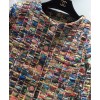 C-C Women's Colorful Embroidered Jacket Polychrome