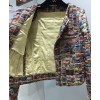 C-C Women's Colorful Embroidered Jacket Polychrome