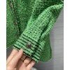 C-C Women's Tweed Coat Green