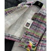 C-C Women's Color Block Tweed Jacket Polychrome