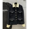 C-C Women's Tweed Coat Black