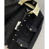 C-C Women's Tweed Coat Black