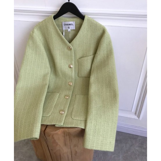 C-C Women's Tweed Jacket Green