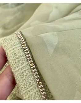 C-C Women's Tweed Jacket Green