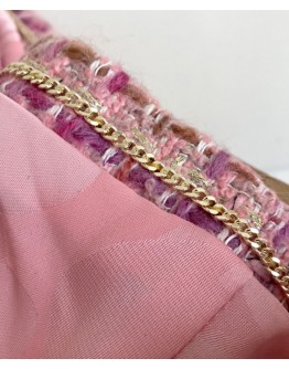 C-C Women's Tweed Jacket Pink