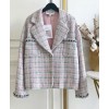 C-C Women's Tweed Jacket Pink