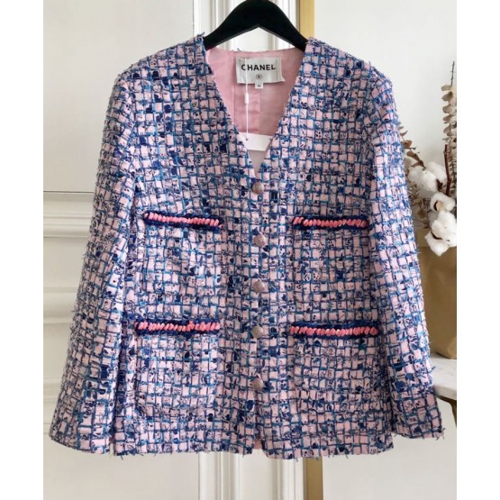 C-C Women's Tweed Jacket Purple